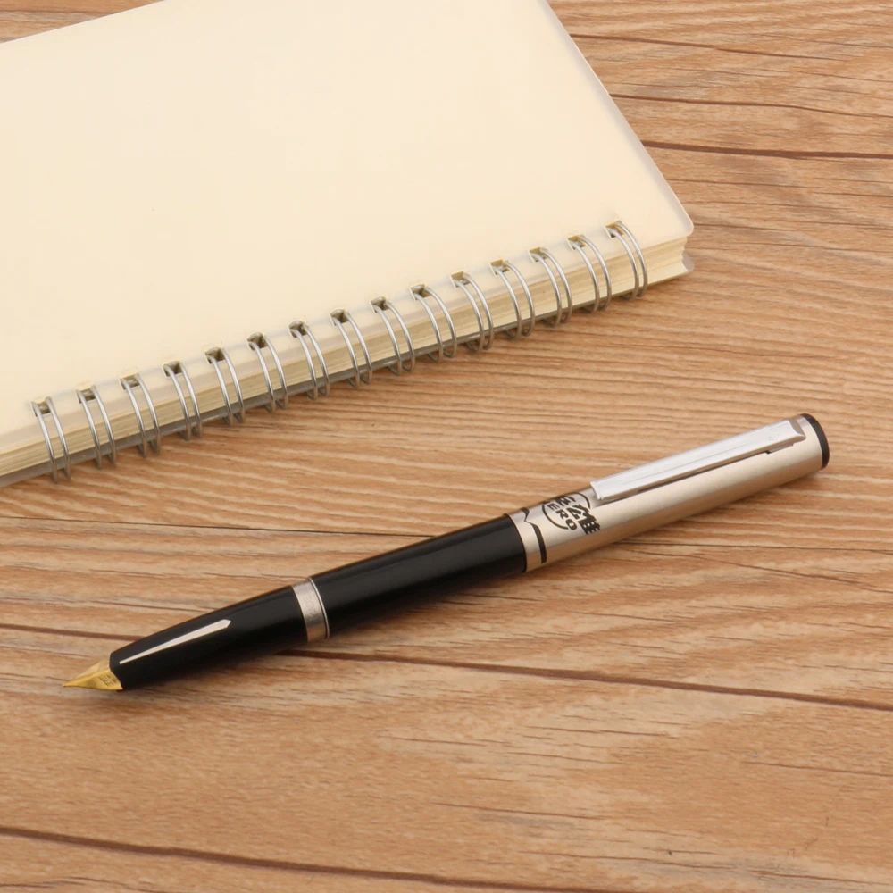 

HERO 240 Fountain Pen Black Retro Aircraft Duckbill Nib Business Office School Supplies Golden Ink Pens