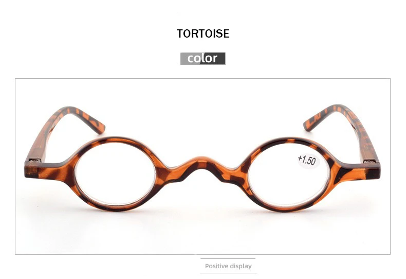 Sighttoo Kleine Rahmen Gläser Lupe Mini Lesebrille Männer Retro Runde Brillen Mit Fall Männlichen Verordnung Gläser + 3,5 – Detail 9