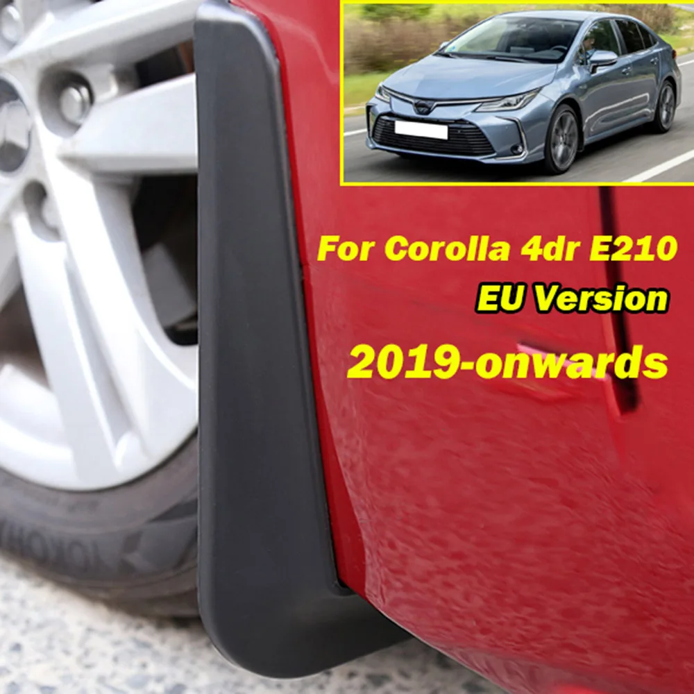 4Pcs/Set Car Mud Flaps Front Rear Mudguards For Toyota Corolla E210 4dr Saloon Sedan 2019 2020 Splash Guards Fender Mudflaps