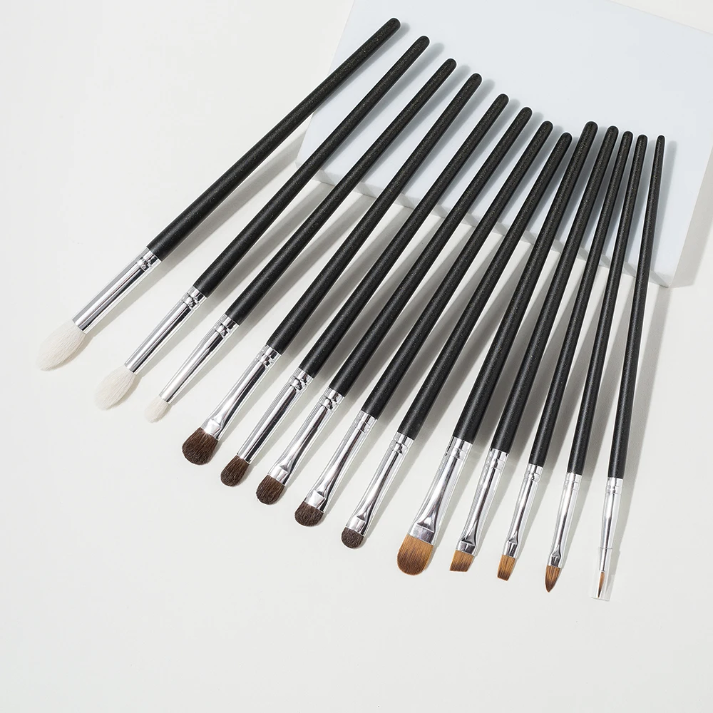 Shinedo 13 pcs pencil Makeup Brushes Tool Set Cosmetic Eye Shadow Blending lip eyebrow concealer  Beauty Make Up Brush Maquiagem