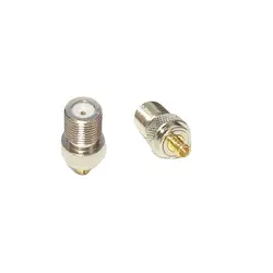 1pc NEW F Female Jack to MCX Male Plug RF Coax Adapter Convertor Straight Goldplated Wholesale