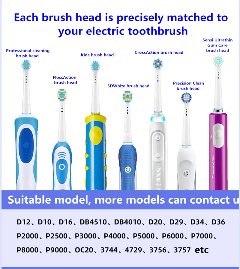 4 Stuks Precisie Schone Borstelkop Voor Braun Oral B Tandenborstel Elektrische Vooruitgang Power Pro Gezondheid Triomf