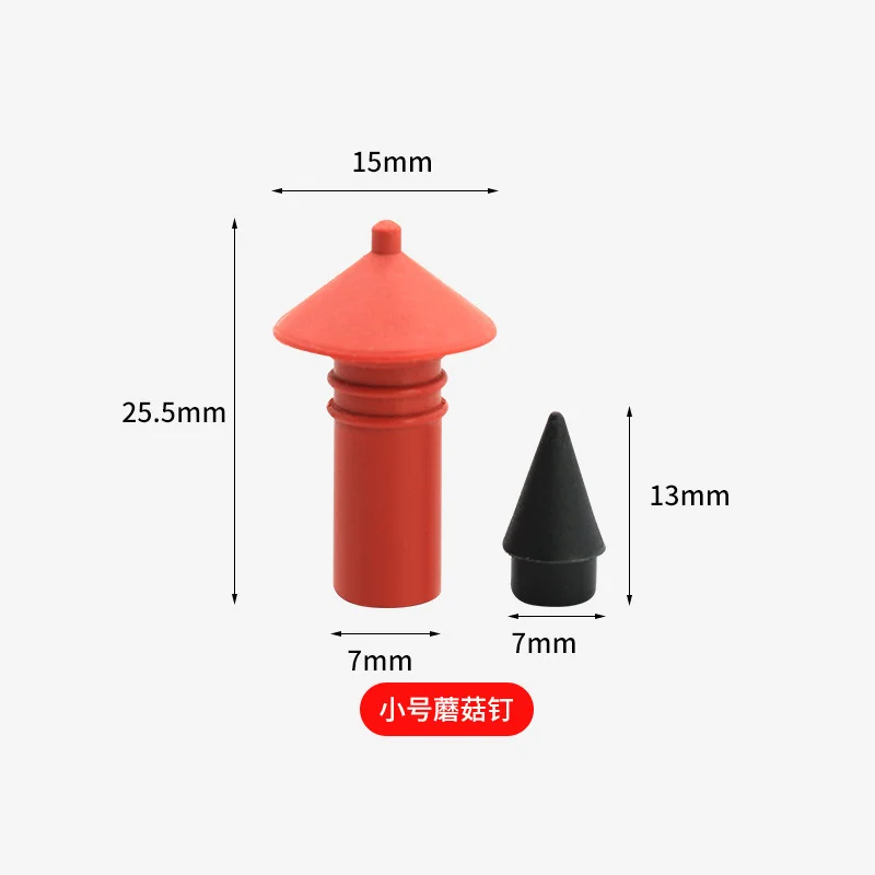 180Pcs Universal Mushroom Shaped Tubeless Tire Repair Insert Sockets Plugs Red Black 7mm 8mm Tire Repair Rubber Bullet for Car