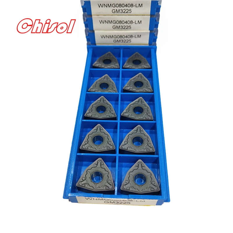 Original CNC Carbide Turning Inserts WNMG080408-LM WNMG080412-LM GM1225 GM3225 Processing Stianless Steel