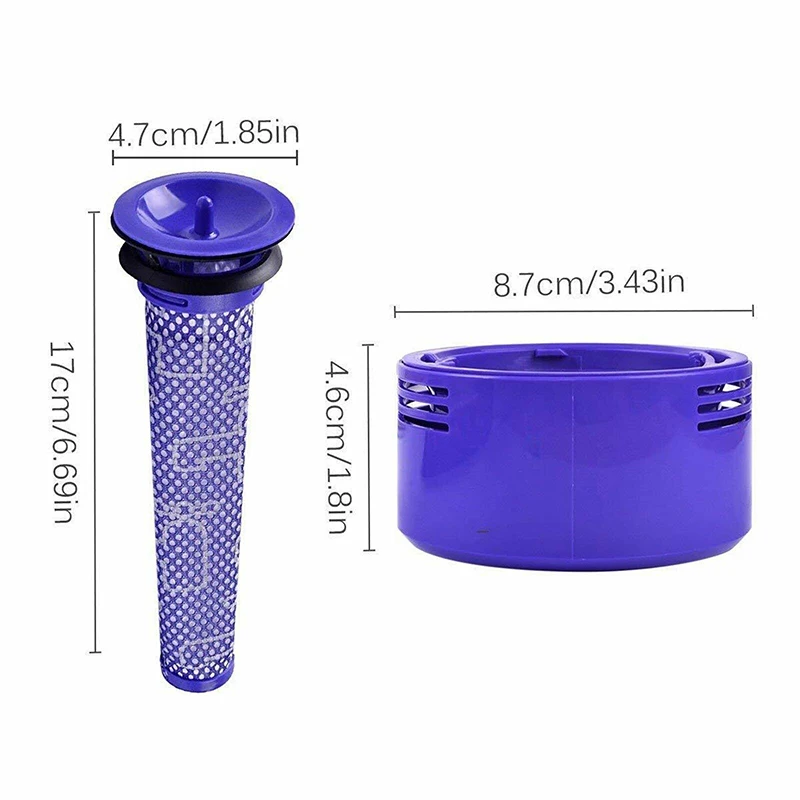 Kit Filter Pasca-filter Pra-filter Yang Dapat Digunakan Kembali untuk Penyedot Debu Tanpa Kabel Dyson V8 V7 Hewan Mutlak