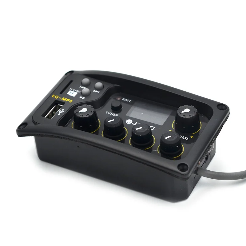 JOYO EQ-MP3 Acoustic Guitar Equalizer  with MP3 in Fucntion by TF Card or U-Disk 3 Band EQ Black