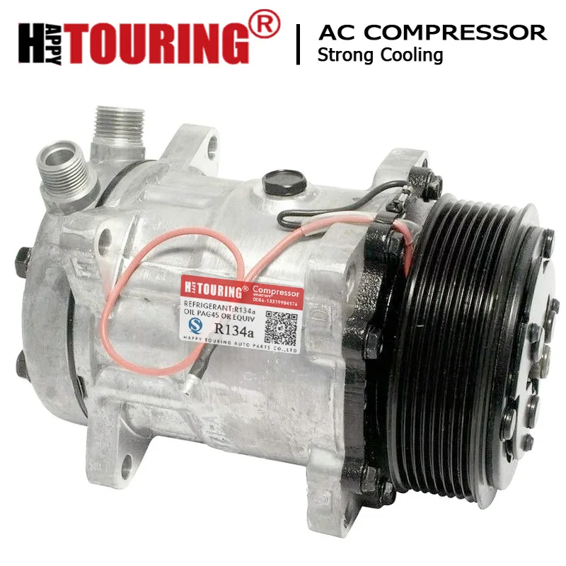 508 AC Compressor SD508 Sanden Style 12Volt 24V 8 Groove 955019 204867 5512615 6512615 7512615 967070 2006629 2010075 2010188