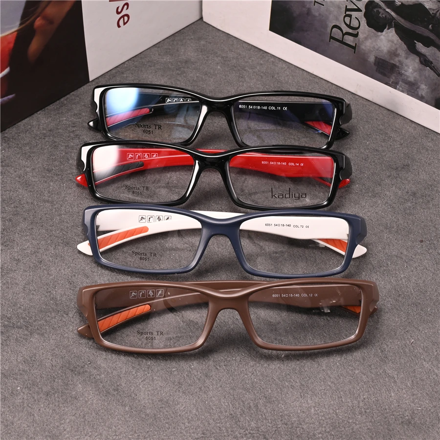 

Rockjoy Sports Eyeglasses Frames Male Plain Glasses Men Women Unisex TR90 Ultralight Full Rim Spectacles for Prescription