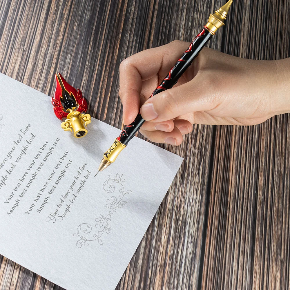 เครื่องเขียนคอสเพลย์อนิเมะผลกระทบจากอาวุธ Tartaglia arataki itto Raiden โชกุนดาบสัญลักษณ์ปากกาอุปกรณ์ประกอบฉาก