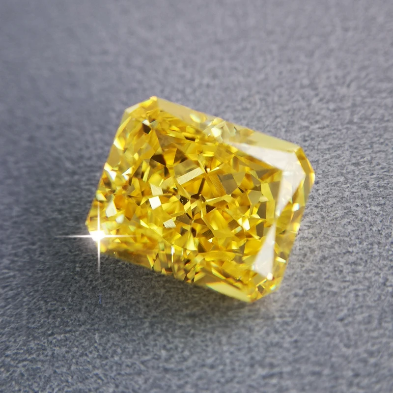 Recommend ice cut beautiful Radiant cut yellow American shining princess cut for ring brecelet gem-set jewelry makings