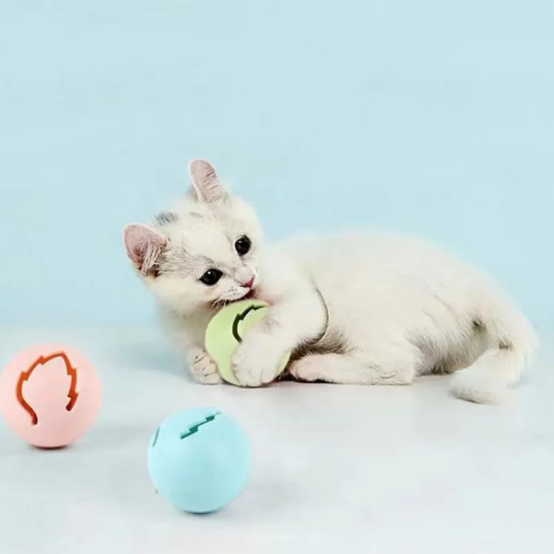 3pcs/ Set Luminous Cat Toy Ball Interactive Toys Catnip Ball With Bell Playing Ball Supplies Products Toy for Cats Kitten Kitty