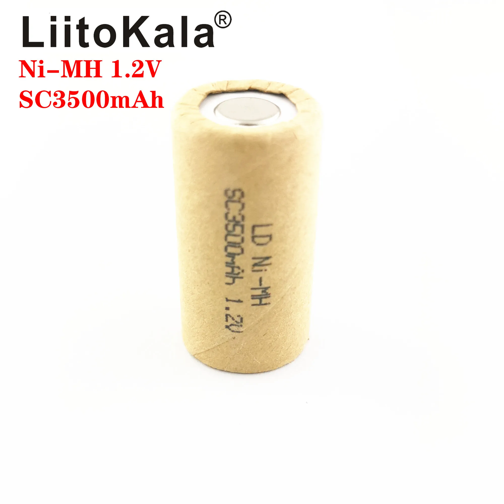 LiitoKala SC 3500mAh 3000mAH NI-MH 1.2V Rechargeable Battery high discharge rate 10C 15C for Electric tools Power Tool batteries