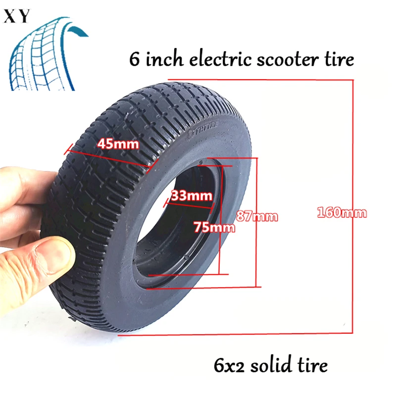 

XY Tire Accessories Fast Wheel F0 Electric Scooter Rear Wheel 6x2 Pneumatic Wheel Tire Solid Tire FO Widening Wheel