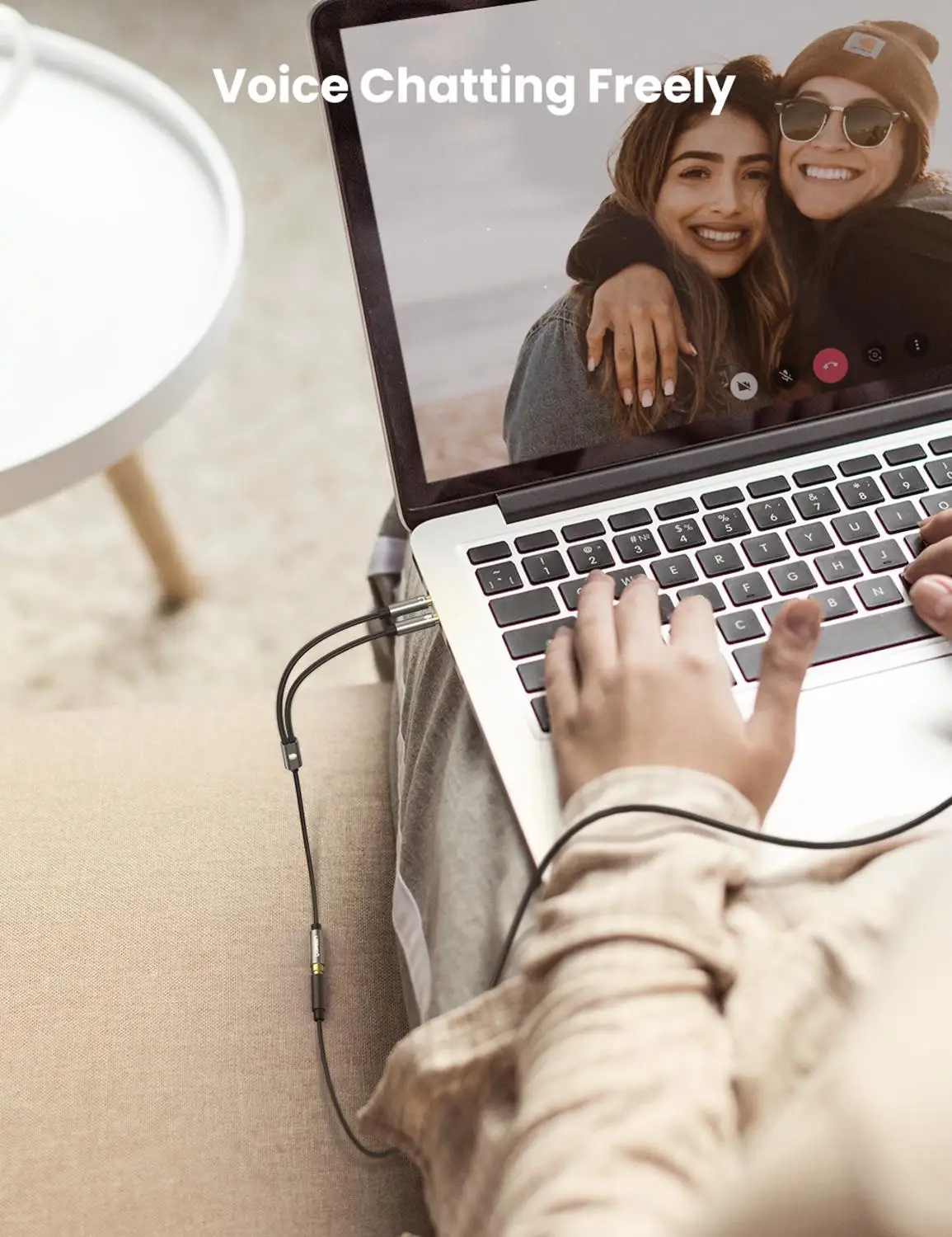 UGREEN Hiệu Headphone Cho Máy Tính 3.5Mm 1 Ra 2 Dual 3.5Mm Mic Âm Thanh AUX Chia Cổng Cáp tai Nghe PC Adapter