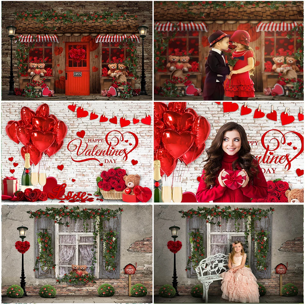 Mocsicka – arrière-plan de photographie pour la saint-valentin, accessoires de décoration de mariage, doux papier peint pour Studio Photo, 14 février