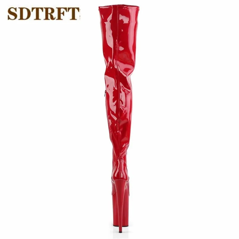SDTRFT Fashion Show 23cm Thin Heels Over The Knee Boots Platform Unisex Botas Mujer Ladies Wedding Pumps Women's Party Shoes