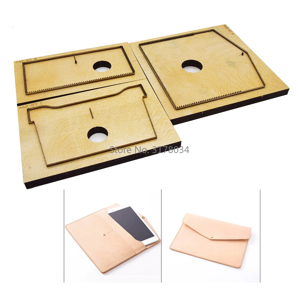 Japan Steel Blade Rule Die Cut Steel Punch leather Case Cutting Mold Wood Dies Cutter for Ipad Leather Crafts 235x150x20mm