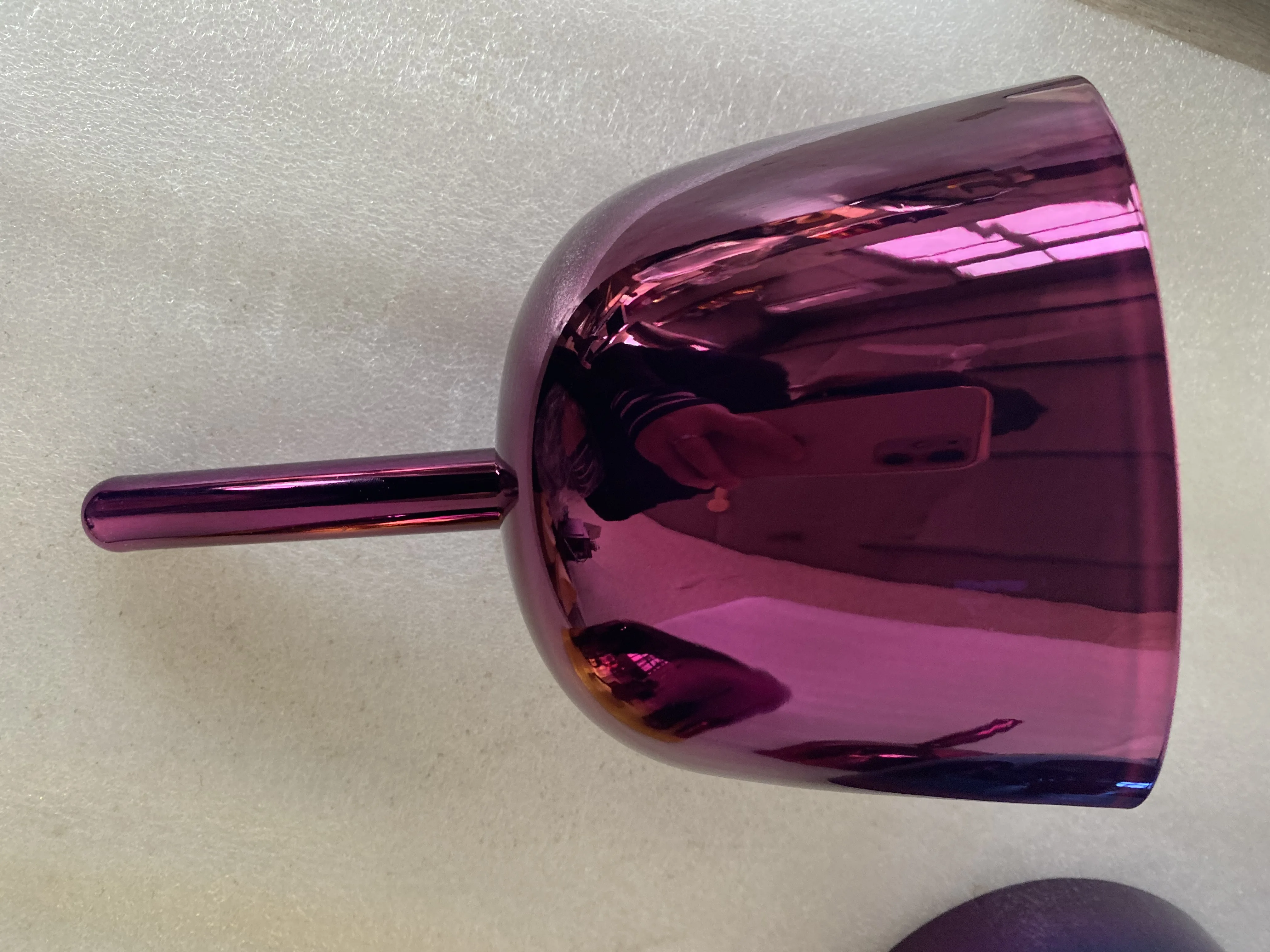 

Crown chakra 4th octave "B" note perfect pitch 432Hz crystal singing handle bowl purple or A Third eye or A# Pineal chakra
