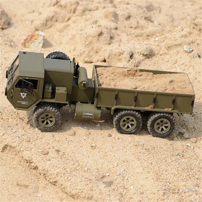 Simulação de caminhão militar com câmera hd, transmissão wi-fi, controle de telefone, carro rc, 2.4g, seis rodas, drift, veículos, presentes, carro