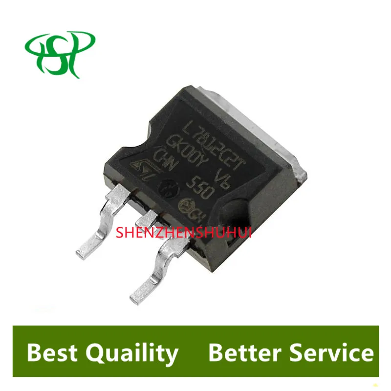 

10PCS 100% new imported original L7812CD2T-TR 7812 L7812C2T TO-263 three terminal voltage regulator