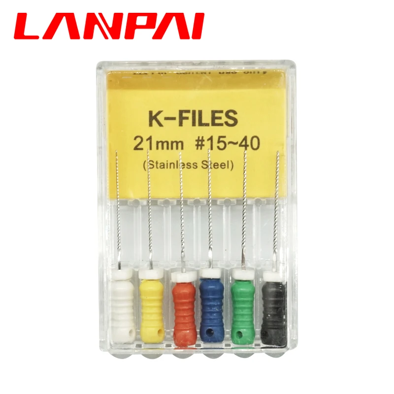 3 boxes Lanpai Dental Endodontic K File Rotary Instruments Hand Use Stainless Steel 25/21mm Dentistry Protaper Endo Files