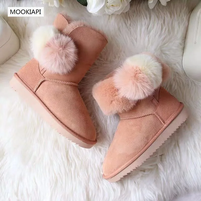 The highest quality snow boots in Australia in 2019, real sheepskin, 100% wool, new women\'s shoes, 7 colors, free delivery