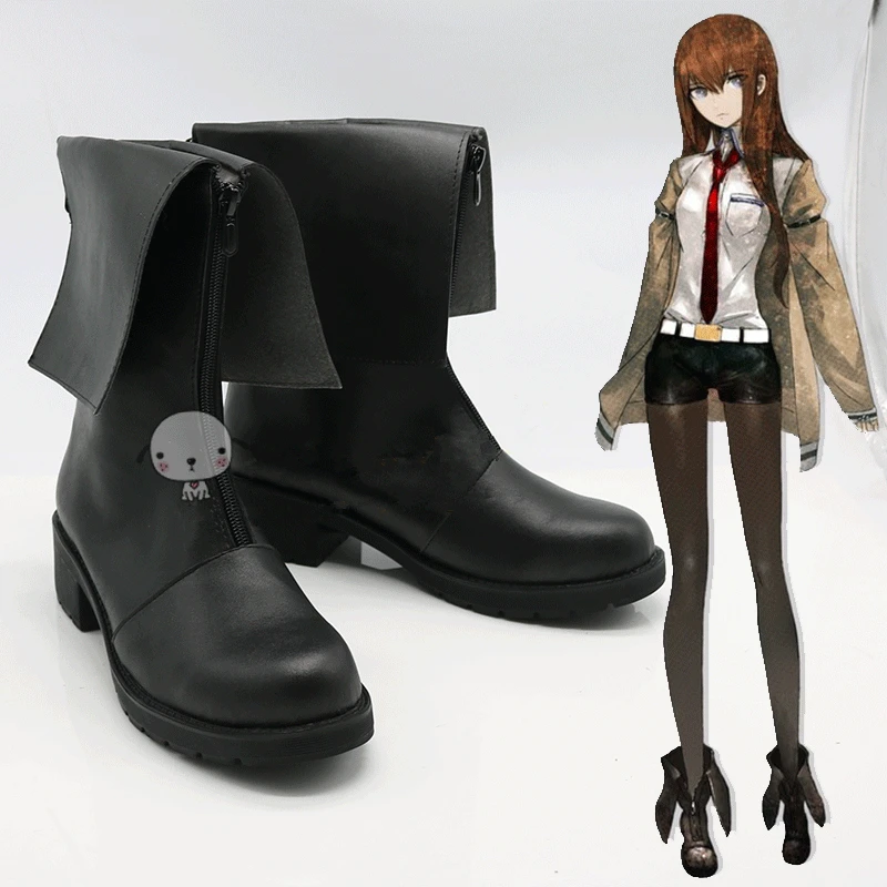 حذاء أنيمي SBluuCosplay ، أحذية مصنوعة خصيصًا ، Makise Kurisu ، Hayase Ami