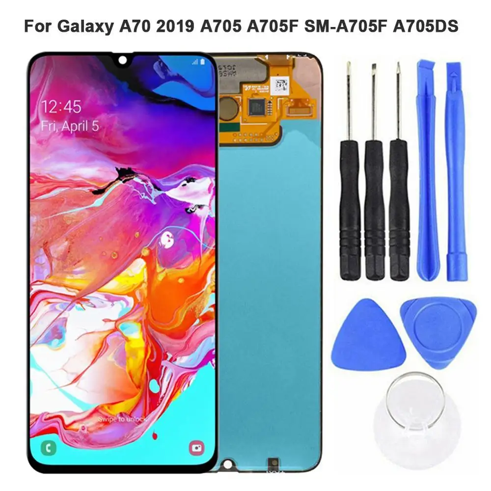 

ЖК-дисплей 6,7 дюйма для Samsung Galaxy A70/A705/A705F/A705DS, сенсорный экран с дигитайзером в сборе для Samsung A 70