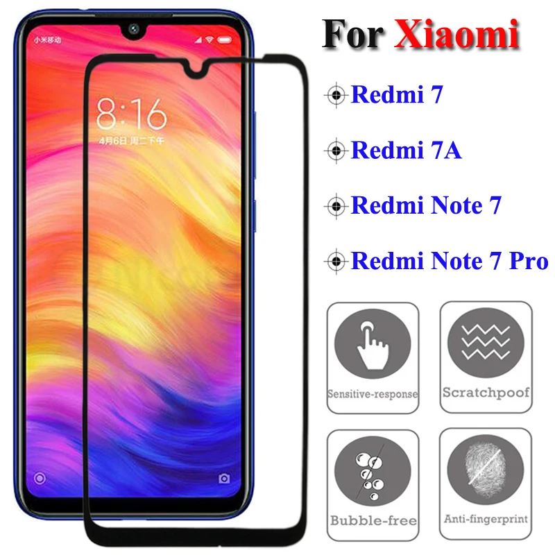 

9H Tempered Glass For Xiaomi Redmi Note 7 7s Pro Screen Protector Guard Protective Glass Film 9H On For Redmi 7 7A Note 7S 7 Pro