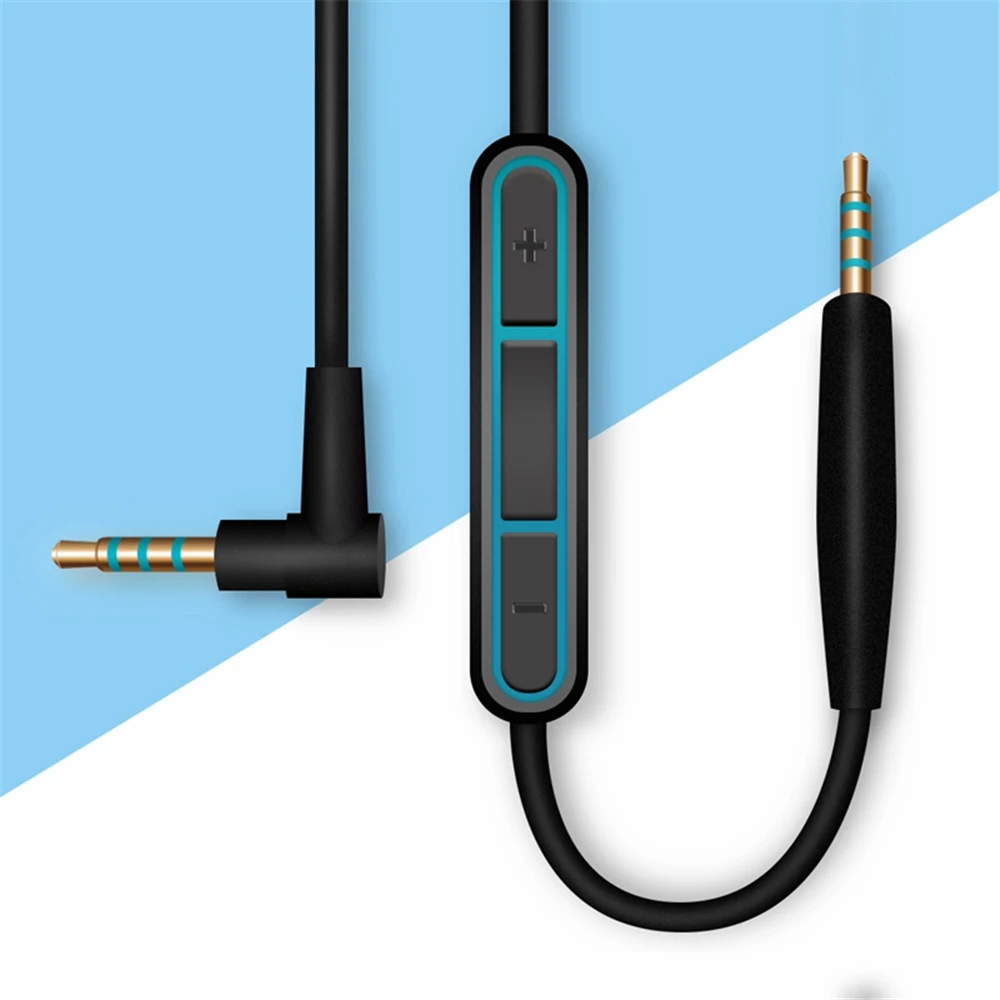 Replaceable Earphone cable with remote control line-in microphone for Bose SoundTrue QuietComfort 25 QC25 OE2 OE2i headphone