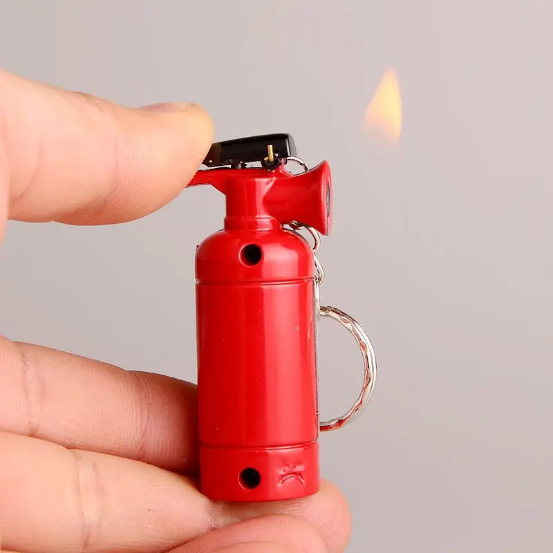 Portable Butane Jet Gas Lighter Fire extinguisher Keychain Torch Lighter Mini Ignition Tool Smoking Accessories Gadgets For Men