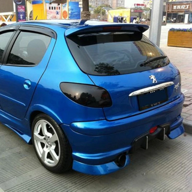Dla Peugeot 206 Spoiler wysokiej jakości materiał ABS tylny spojler samochodu podkład tylny Spoiler dla Peugeot 206 Spoiler