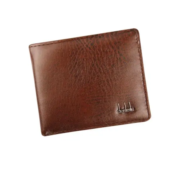 Men Business Bifold Wallet Men's PU Leather Credit ID Card Holder Case Solid Purse Pockets Bags