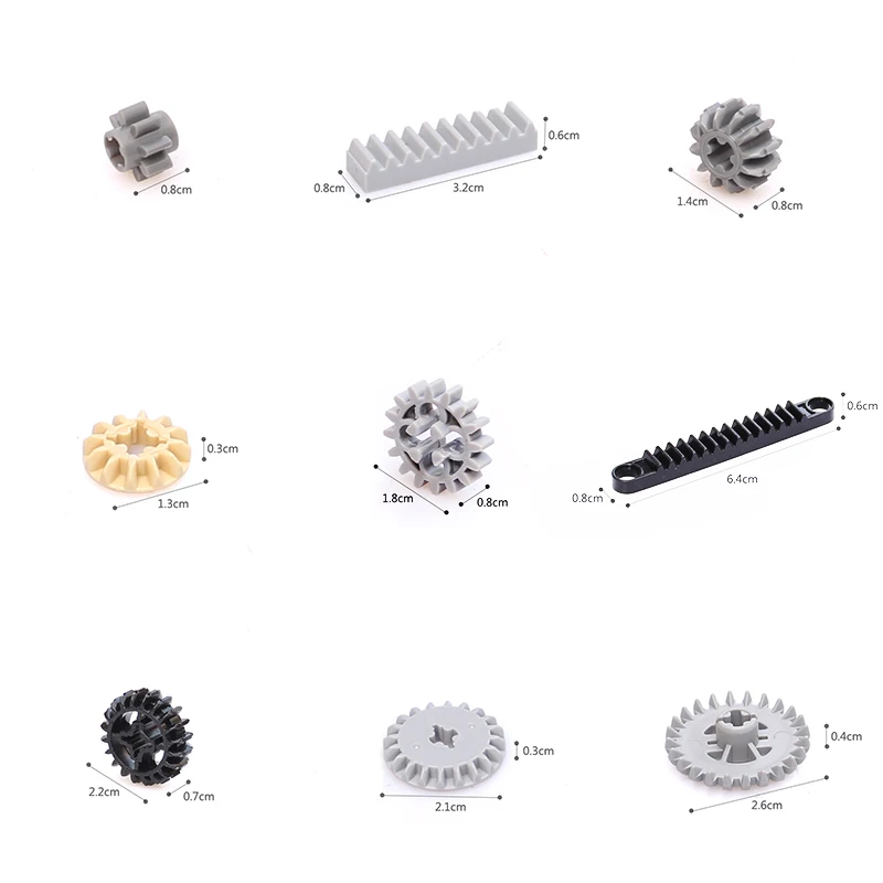 Building Blocks Technicalalal DIY Parts moc Gear 10 PCS/lot Compatible Assembles Particles Educational Toys for Children