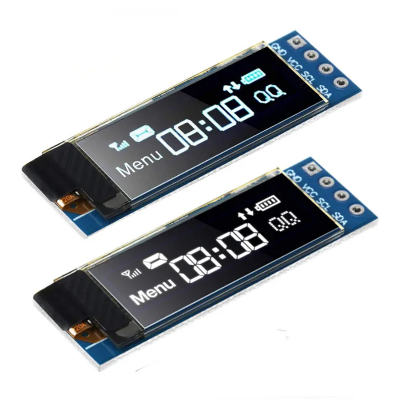 0.91 Inch OLED Display Module IIC SSD1306 128x32 OLED Screen Driver DC 3.3V~5V For Arduino ESP32 AVR PIC STM32 For Raspberry Pi