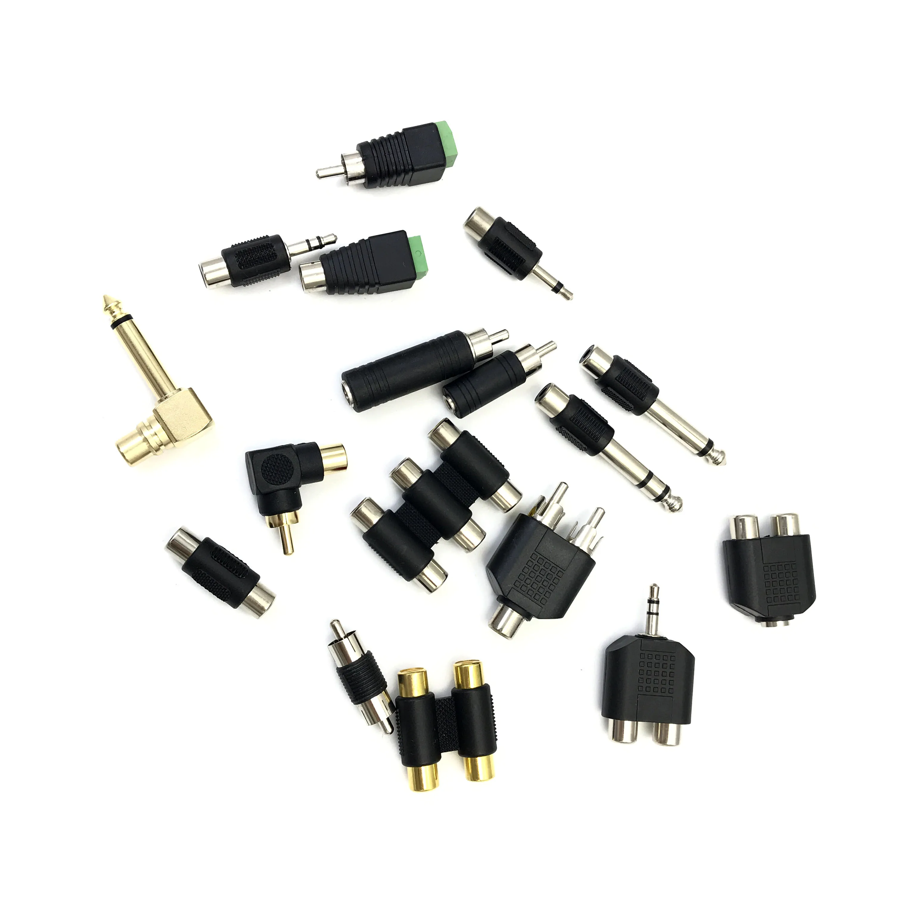 17 Soorten Rca Adapters Audio Plug Connector Rca Male Female Naar Rca 3.5Mm 6.35Mm Mono Stereo Mannelijke vrouwelijke Connector
