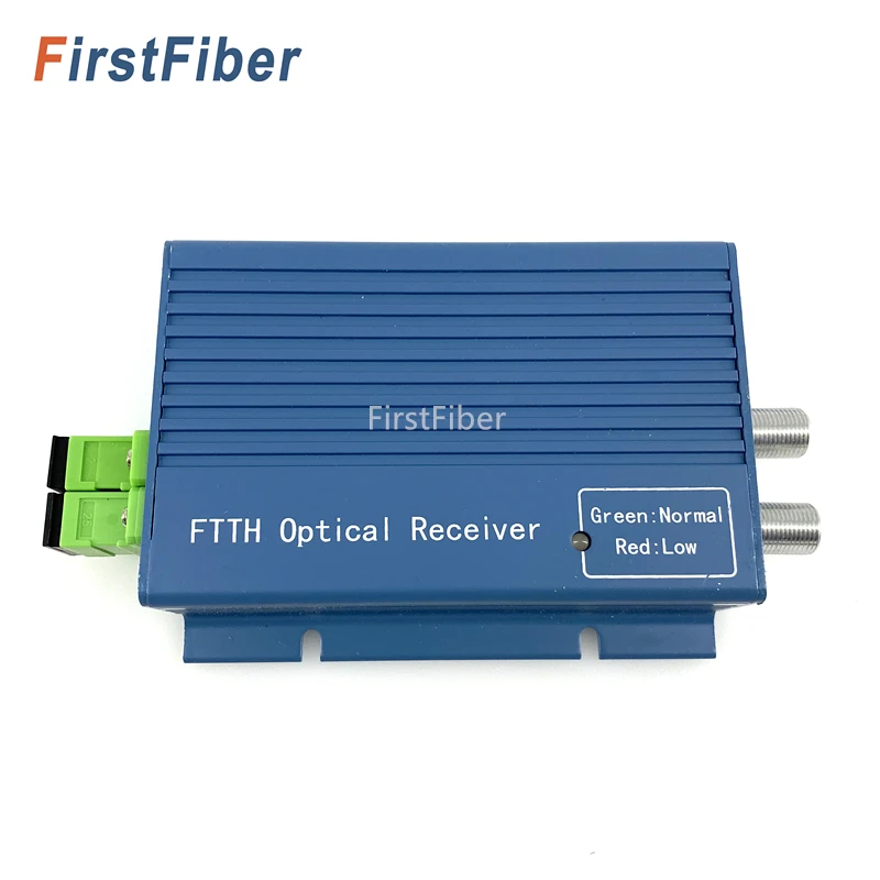 Receptor óptico GPON FTTH con nodo óptico WDM/micro WDM SC APC conector dúplex con 2 salidas WDM para PON FTTH CATV