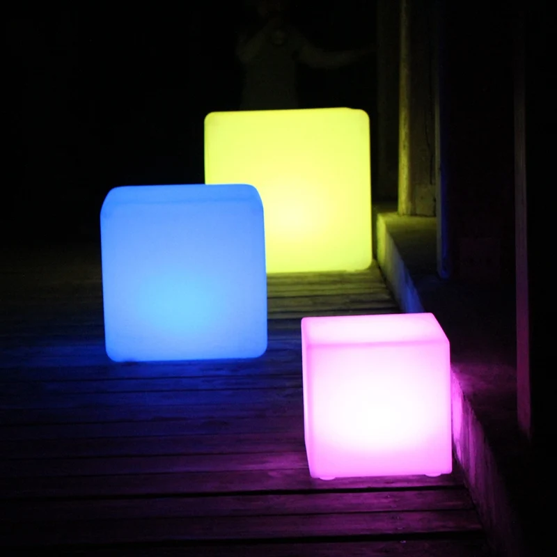 40 cm led night club cube for outdoor party LED cube/LED bar chair/LED bar stool chair Factory Sale Free Shipping 1pc