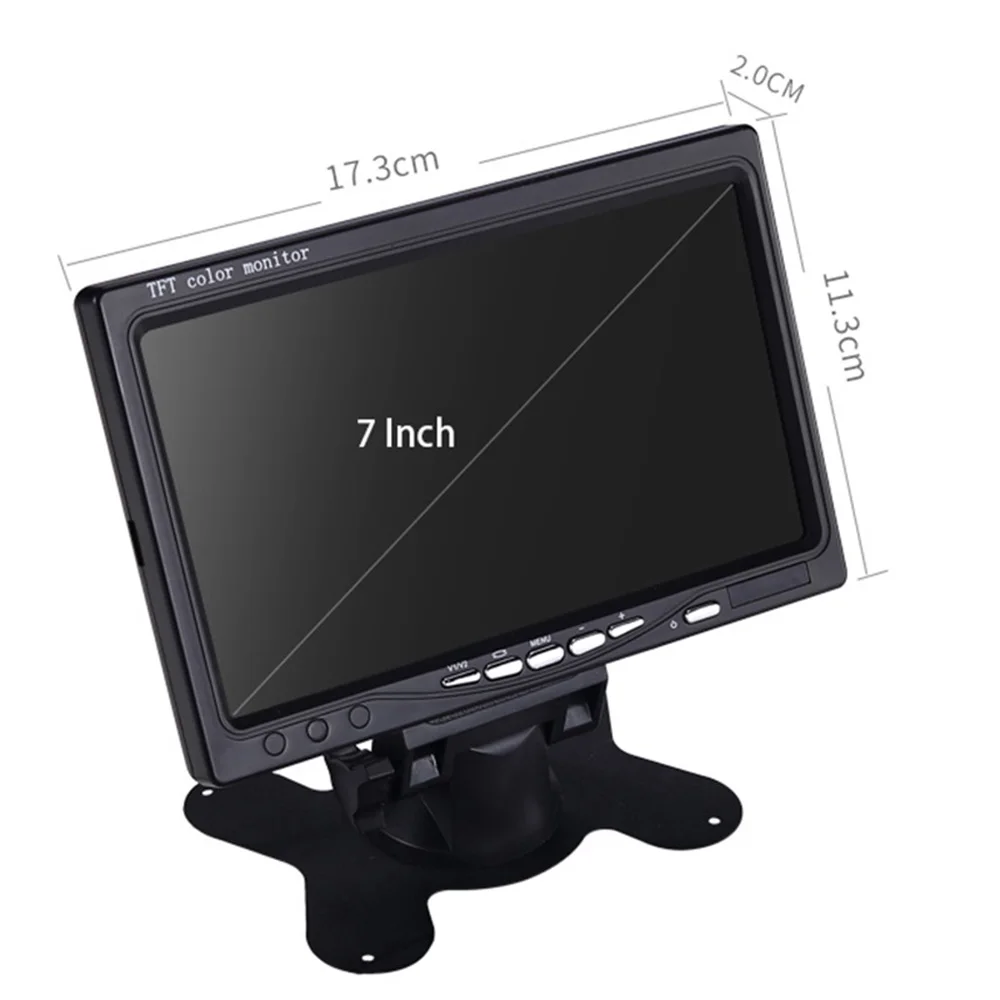 7 inch Car Display AV Car Monitor Portable Display support PAL / NTSC Video Input 800x480 Car TV