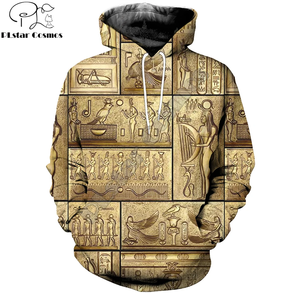 

Beautiful Ancient Egypt culture 3D Printing Men Autumn Hoodie Unisex Hooded sweatshirt Streetwear Casual zipper hoodies DK357