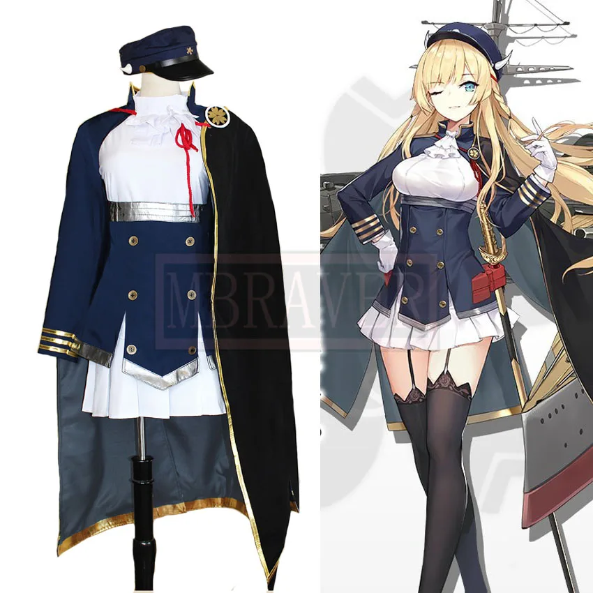 

Azur Lane Kongou Cosplay Costume Halloween Party Christmas Outfit Uniform Custom Made Any Size