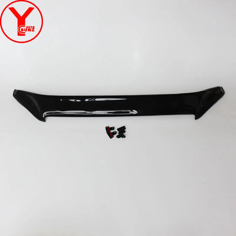 Black Acrylic Car Bonnet Scoop Hood Guard For Isuzu MUX M-UX 2013 2014 2015 2016 2017 2018 2019 2020 Bug Shield Bonnet Protector