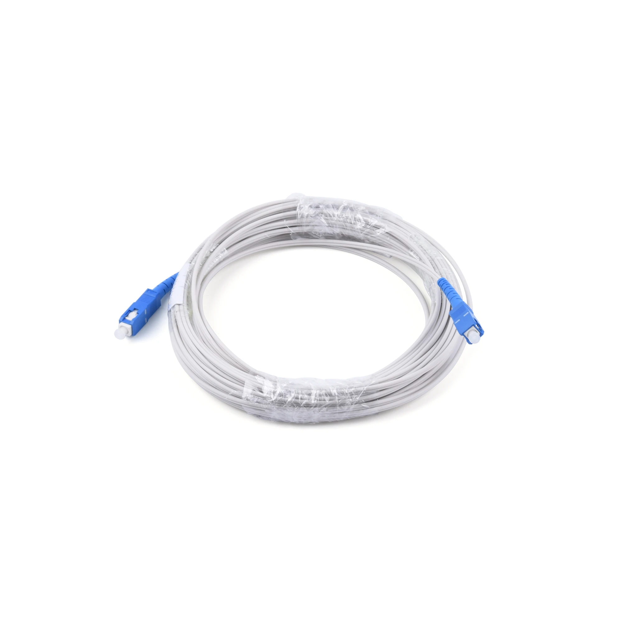 UPC SC to SC Fiber Optic Extension Cable Single-Core Single Mode Simplex Indoor Patch Cord 10M/20M/30M/50M/80M/100M Wire