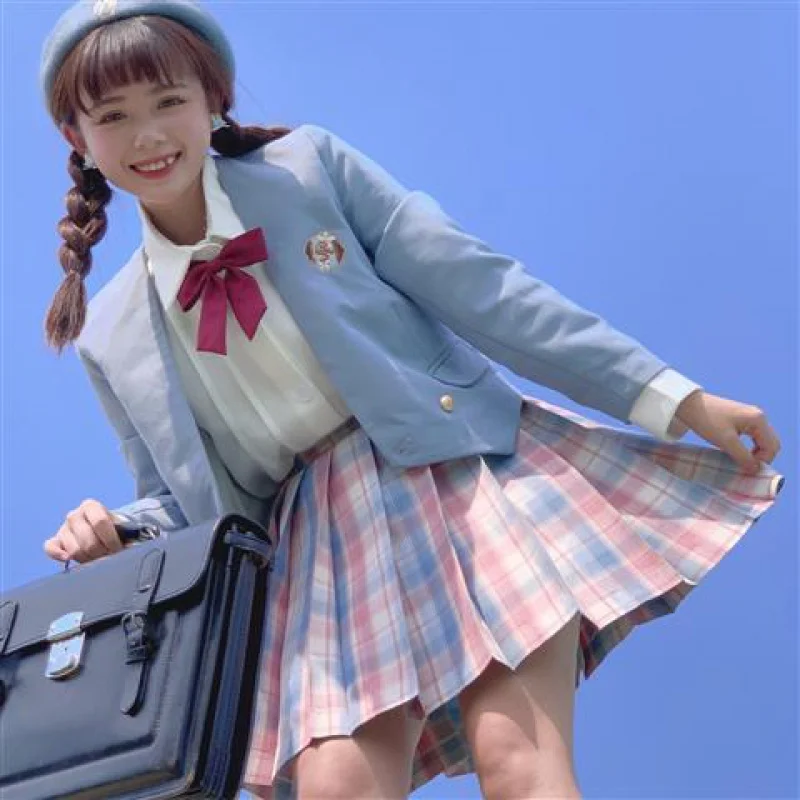 Japão Escola das Mulheres Terno Casaco Primavera Outono Jaqueta JK Uniformes Cardigan Multicolor Estudante Meninas Cosplay Casaco