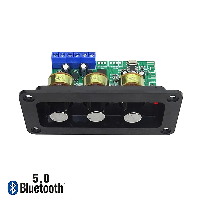 SOTAMIA Bluetooth 5.0 Amplifier Audio Board 2.0 Stereo Sound Amplificador 2X20W AUX Power Amplifier With U Disk Remote Control