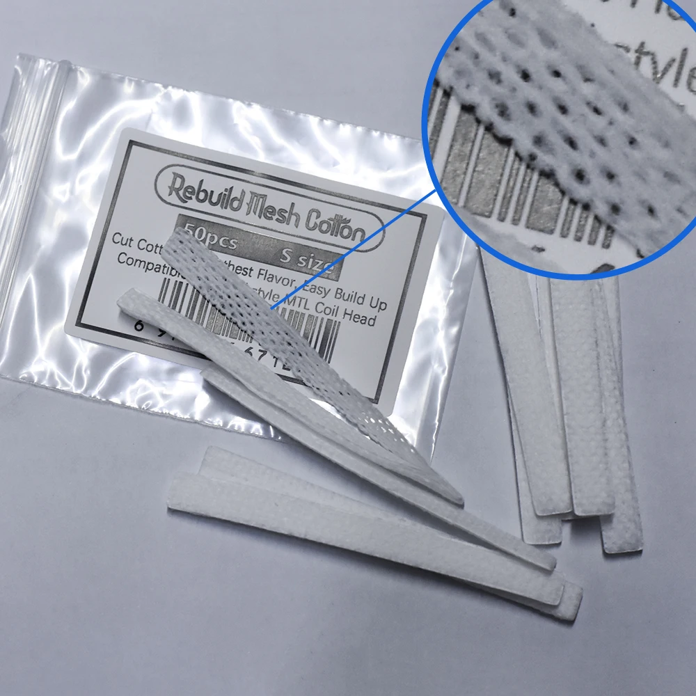 Rebuild Cotton DIY Hand Tool Set Mesh Cotton for PnP Coil RPM Caliburn G KOKO Xros Mini Vape Pod Repair Spare Part Accessaries view 6