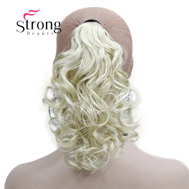 StrongBeauty Women's Short Curly Clip In Ponytail Hair Extension Synthetic Hairpiece