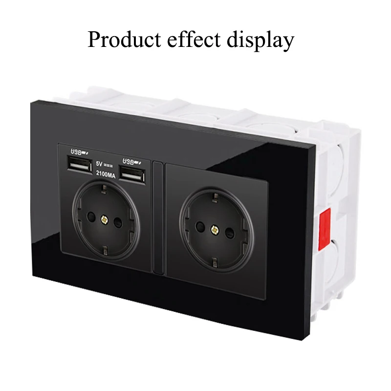 PSSRISE EU UK Standard 146 Type Installation Box Wall Light Switch Power Socket Junction Box Hidden Bottom Mounting Box 146*86mm