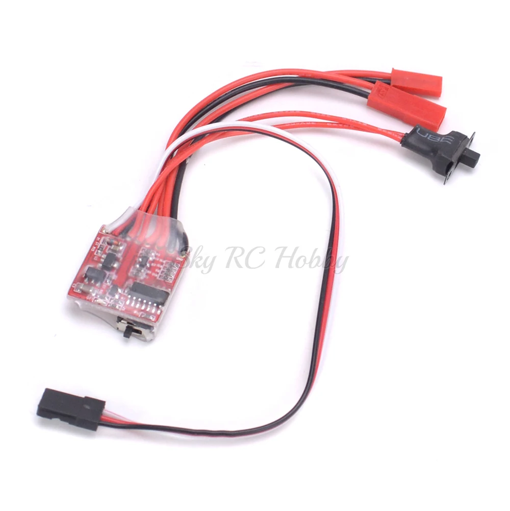 Controlador de velocidad del Motor de cepillo RC ESC 20A/30A, freno inverso delantero 2S para controlador, piezas de tanque de coche y barco