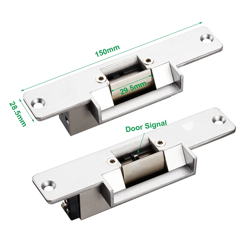 YS130-S Signal Output Narrow Electric Strike Lock Fail Safe Fail Secure Access Control System Wooden Electronic Door Lock